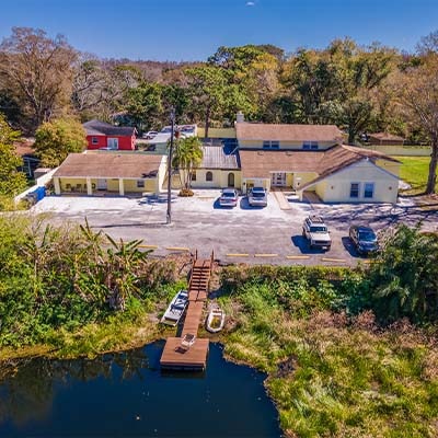 addiction treatment | sober living halfway house in tampa florida exterior aerial view