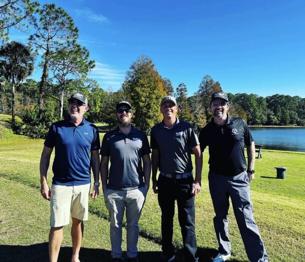Real Recovery team at a charity golf tournament